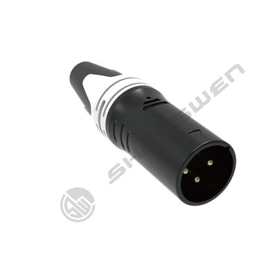 Outdoor Waterproof 3-Pin XLR Male Audio Connector for Power Applications Factory Supply