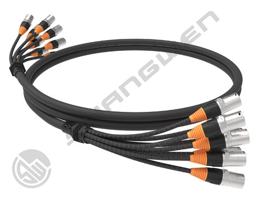 8 Channel 8 Way Cat6 UTP Stage Ethernet Extension Cable Waterproof  Cable with Zinc Alloy RJ45 Connector Snake Cable