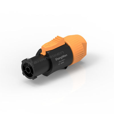 जलरोधक पावरकॉन महिला प्लग कनेक्टर IP65 3 कंडक्टर 20A 250V
