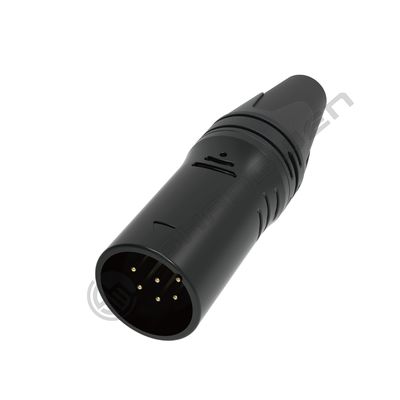6-पिन XLR ऑडियो वीडियो कनेक्टर टिकाऊ इनडोर XLR कनेक्टर IP40 सुरक्षा वर्ग के साथ