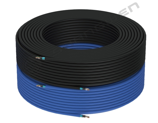 ब्लू ब्लैक 24awg FTP SFTP शील्ड CAT6A ईथरनेट नेटवर्क केबल 8 कंडक्टर पैच कॉर्ड