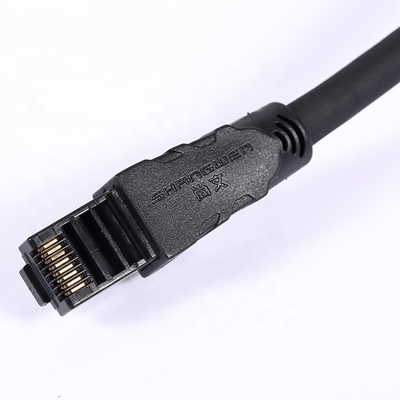 Cat6a 24awg UTP केबल पीवीसी जैकेट 4pair CE UL MultipleTwist 100% ऑक्सीजन मुक्त शुद्ध तांबा इनडोर ब्लू ब्लैक ईथरनेट नेटवर्क