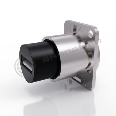 4 Pin Audio Video & USB Connector Dustproof Indoor Outdoor Copper Contact Material 4P 9P Alloy for Data Cable