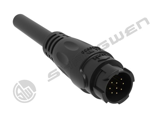 M19 Power Cable Push-pull Self-locking Connection Industrial 9 Pin Female Male Plug Signal Connector 5A Waterproof Connector
