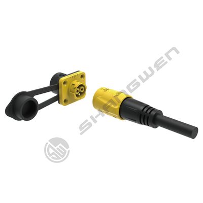 M19 Series Push-pull Self-locking BlueConnection Industrial 3 Pin Female Male Plug Power  Connector M19 Self-Locking 3 Core