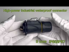 उच्च शक्ति पुरुष महिला कनेक्टर IP65 IP67 3 कोर वाटरप्रूफ कनेक्टर आउटडोर