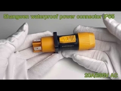 औद्योगिक पुरुष और महिला पनरोक पावर कनेक्टर Ip65 आउटडोर